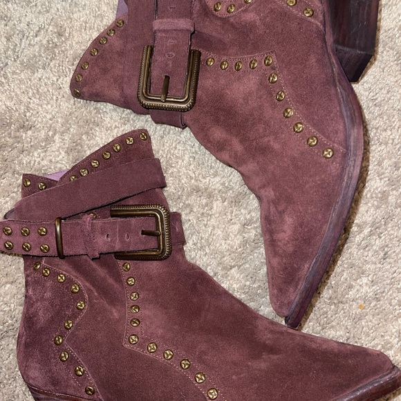 Free people suede studded booties - Picture 3 of 3